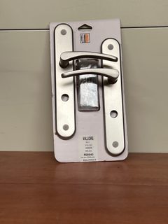Poignées de porte Valloire alu nickel satiné Conda 195 condamnation