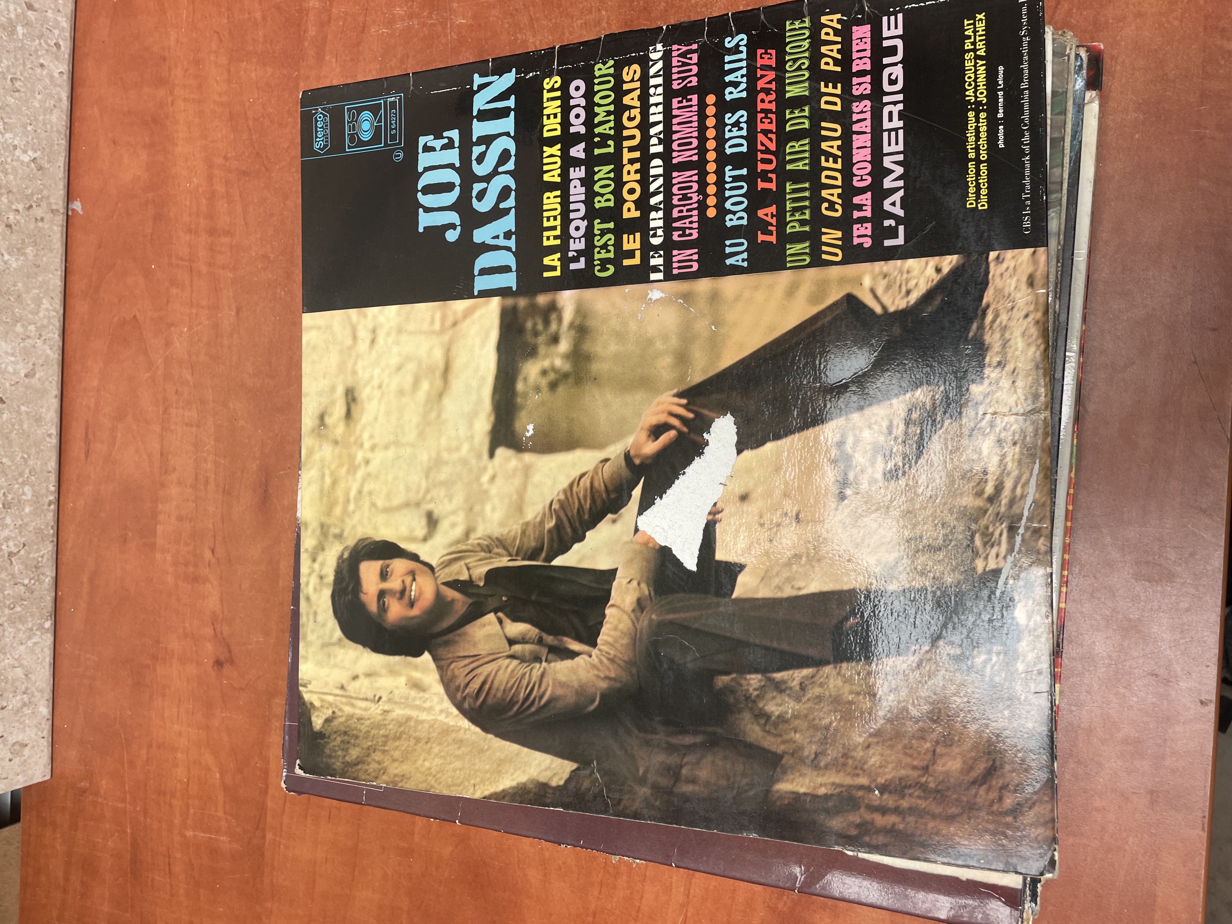 Vinyle Joe Dassin La Fleur aux dents — photo 2