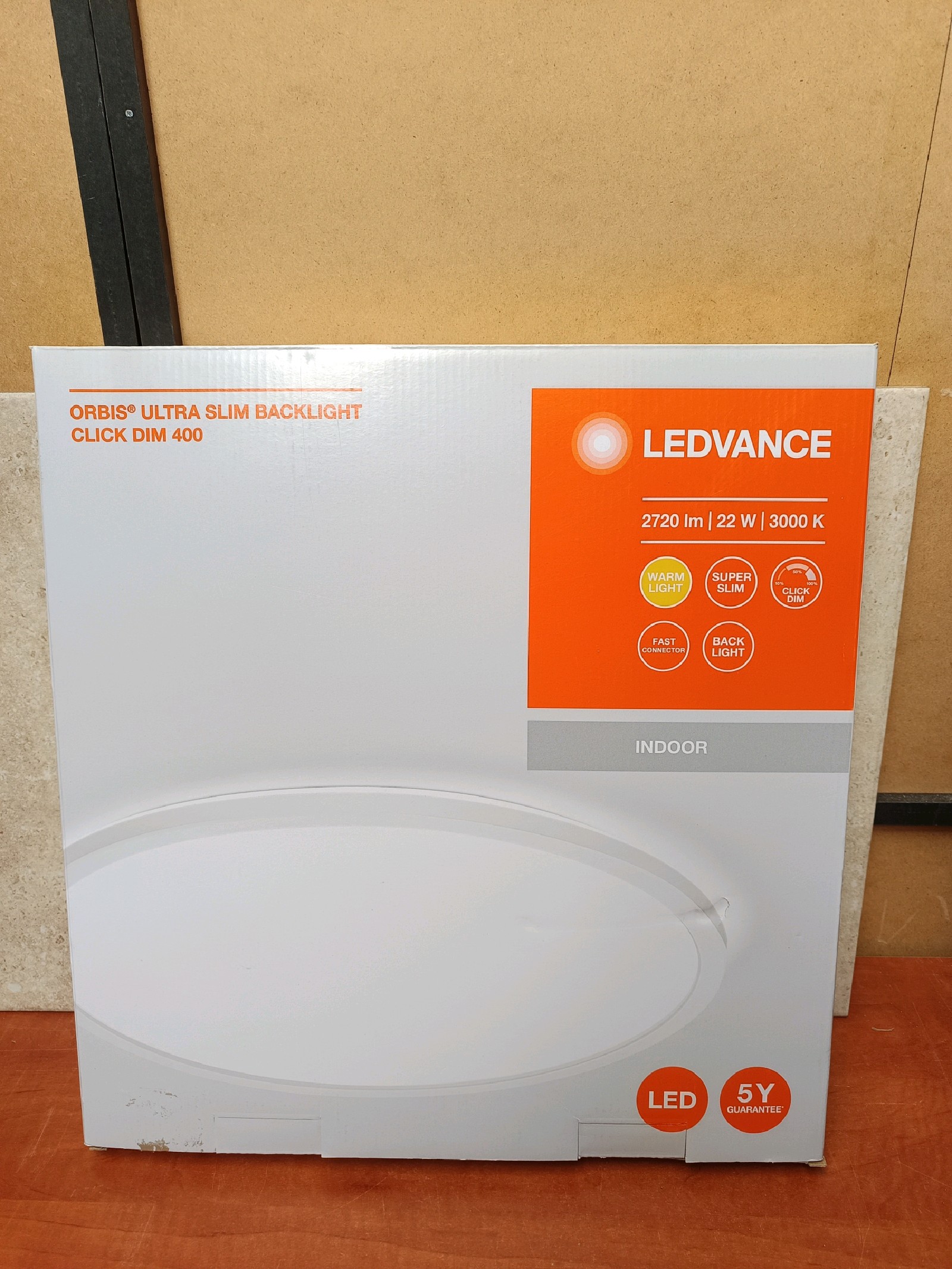 LEDVANCE Orbis Ultra Slim Backlight Click Dim 400 – 22 W 3000 K 2720 lm