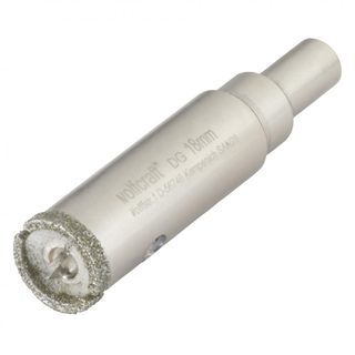 Trépan WOLFCRAFT Diamètre 18mm concrétion de diamant queue Diamètre 10mm
