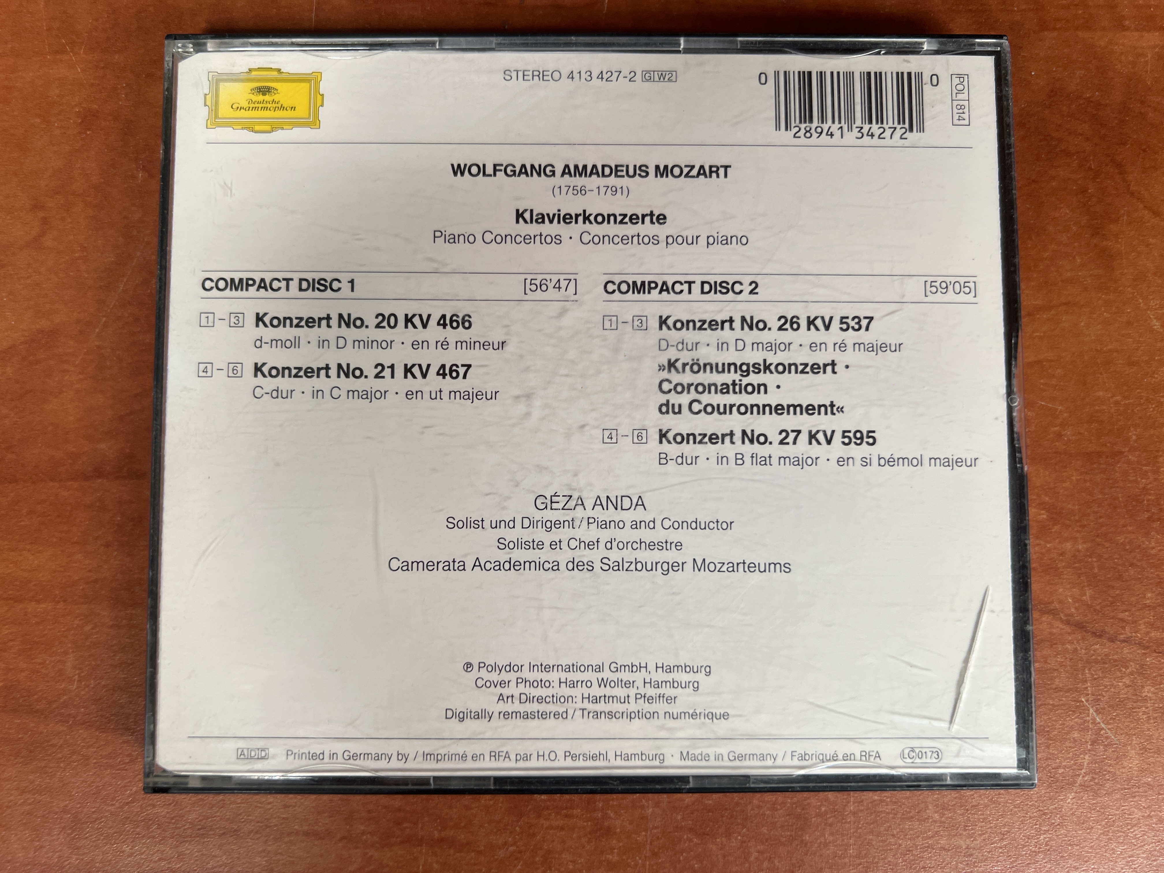 Mozart Concertos N) 20-21-26-27 — photo 2