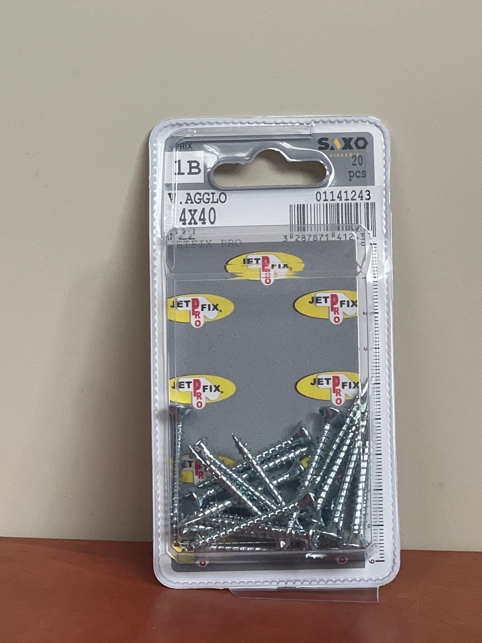 Jet Fix Saxo vis aggloméré 4x40 – 20 pcs