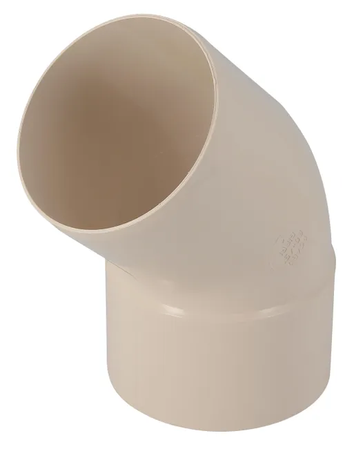 Girpi coude gouttière PVC 45° femelle/femelle D80 sable
