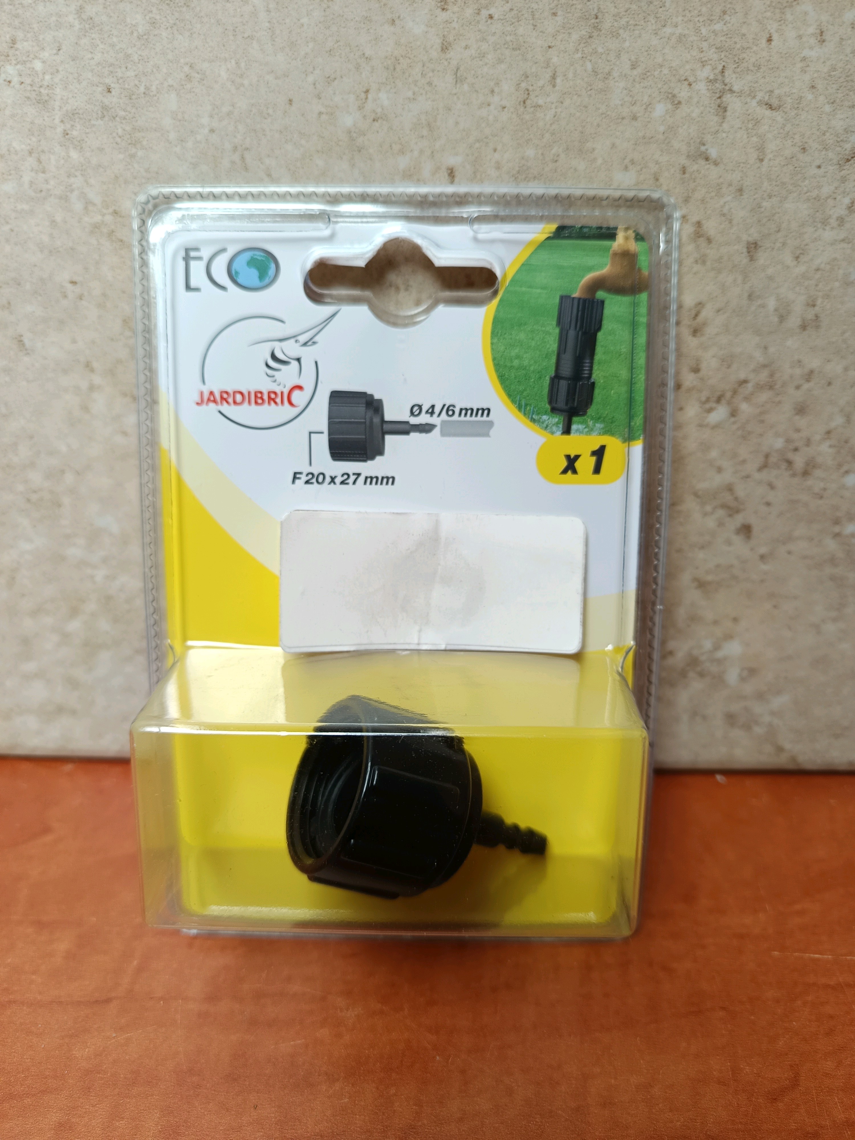 Jardibric Adaptateur femelle 20x27 mm vers cannelé 6 mm