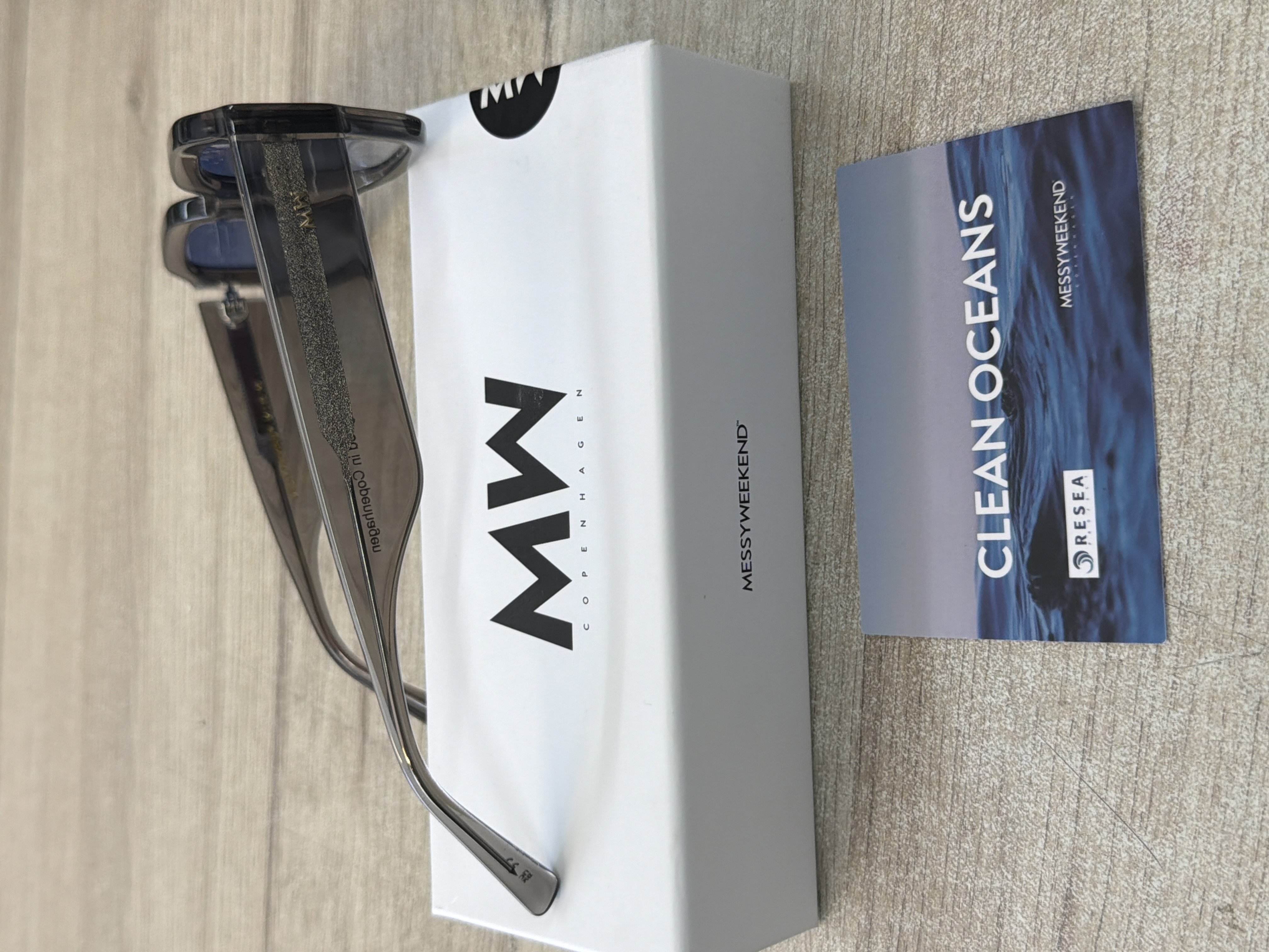 Lunettes de soleil MessyWeekend DOWNEY Grey Crystal Blue — photo 3