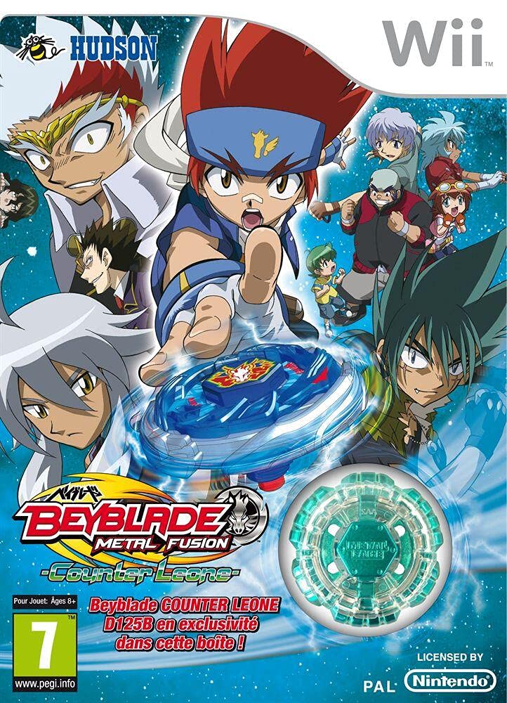 Beyblade Metal Fusion Counter Leone + Toupie Wii