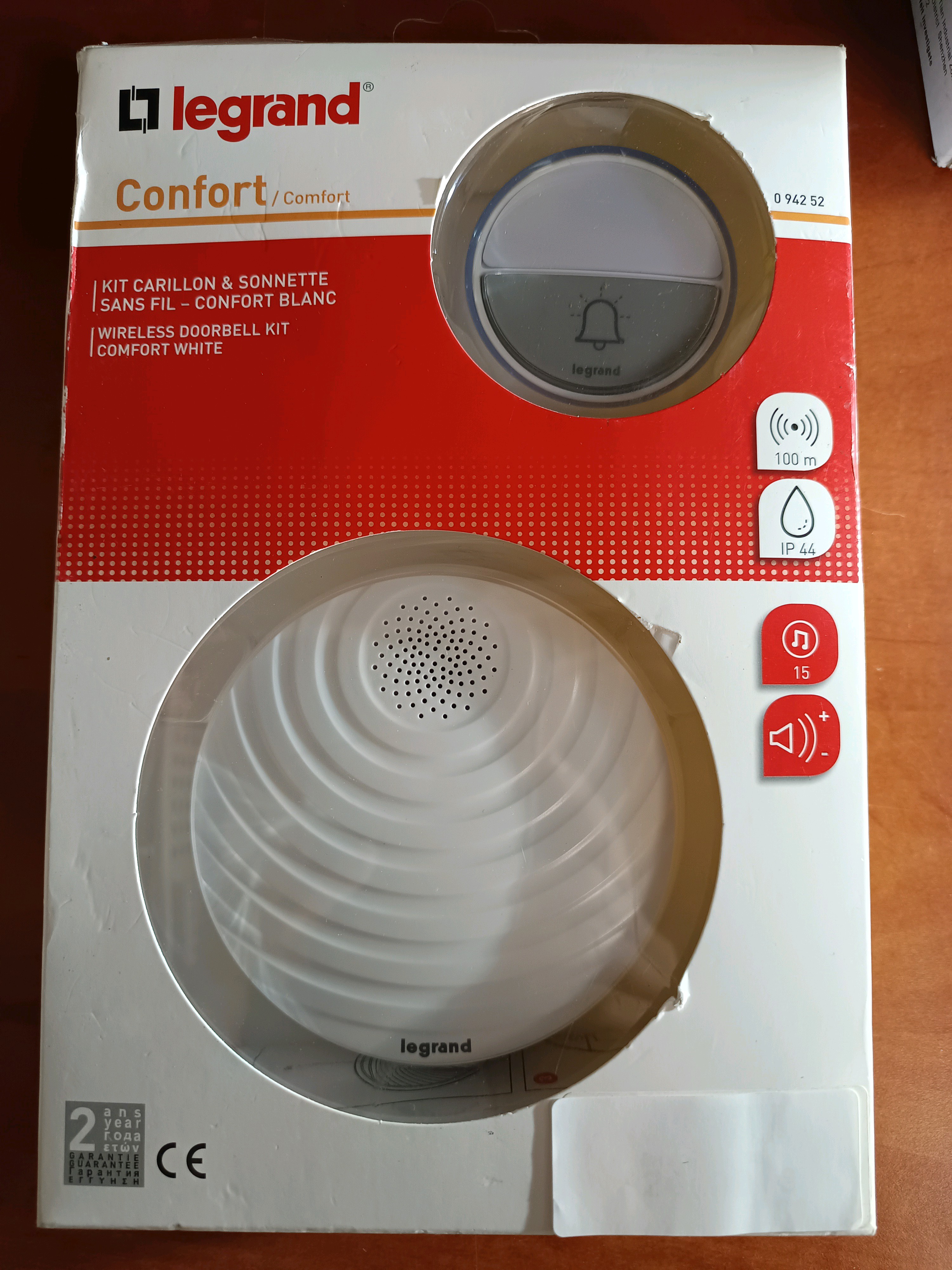 Legrand Confort kit carillon & sonnette sans fil (blanc)