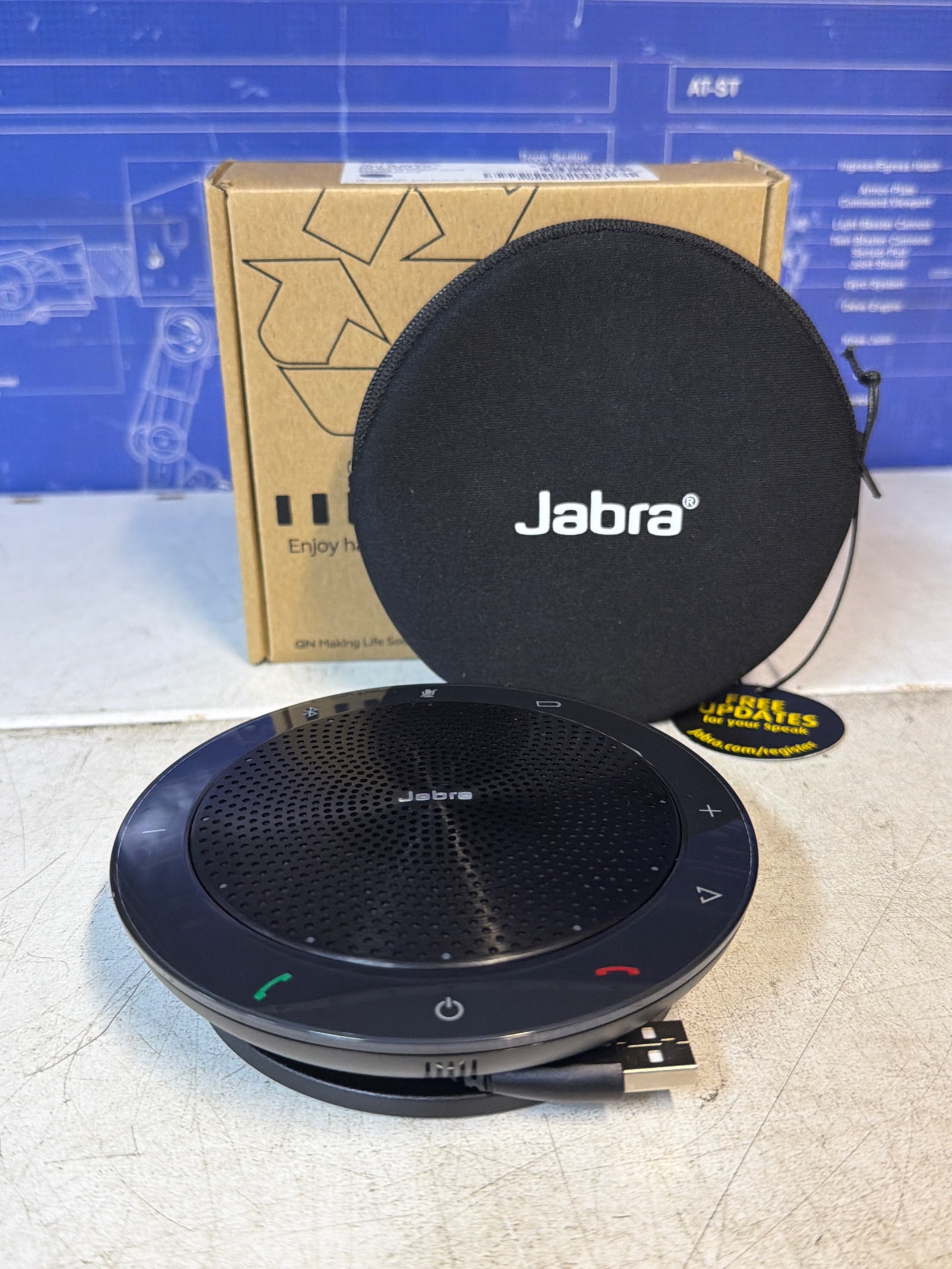 Jabra haut-parleur de conférence USB avec étui