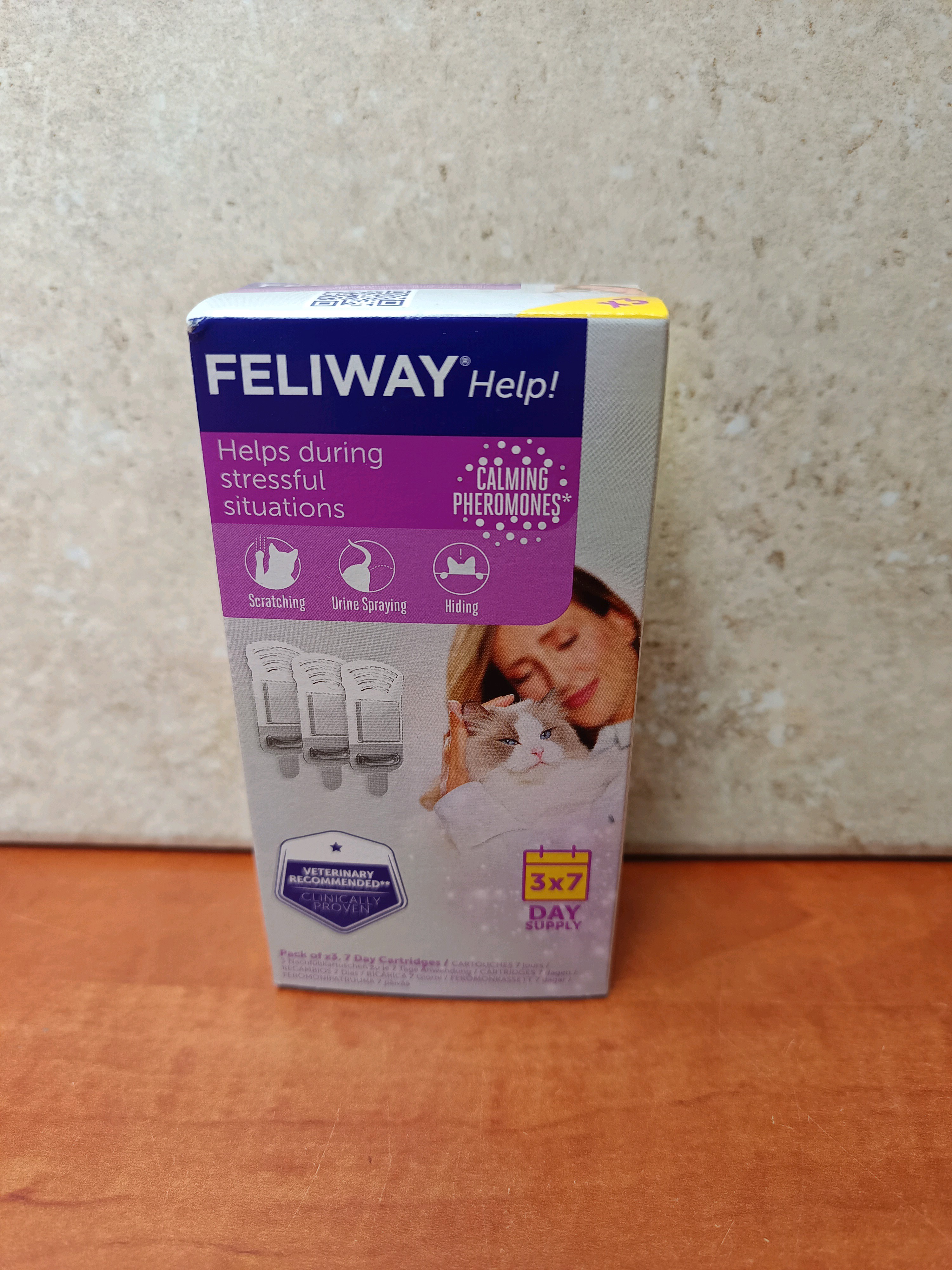FELIWAY Help! Kit de recharge 3 x 7 jours pour chats (3 cartouches)