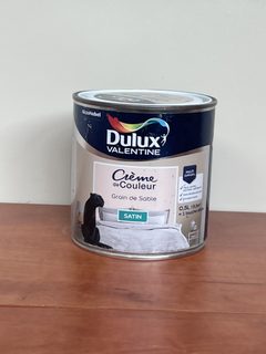 Peinture Dulux Valentine Crème de Couleur satin Grain de Sable 0,5 L