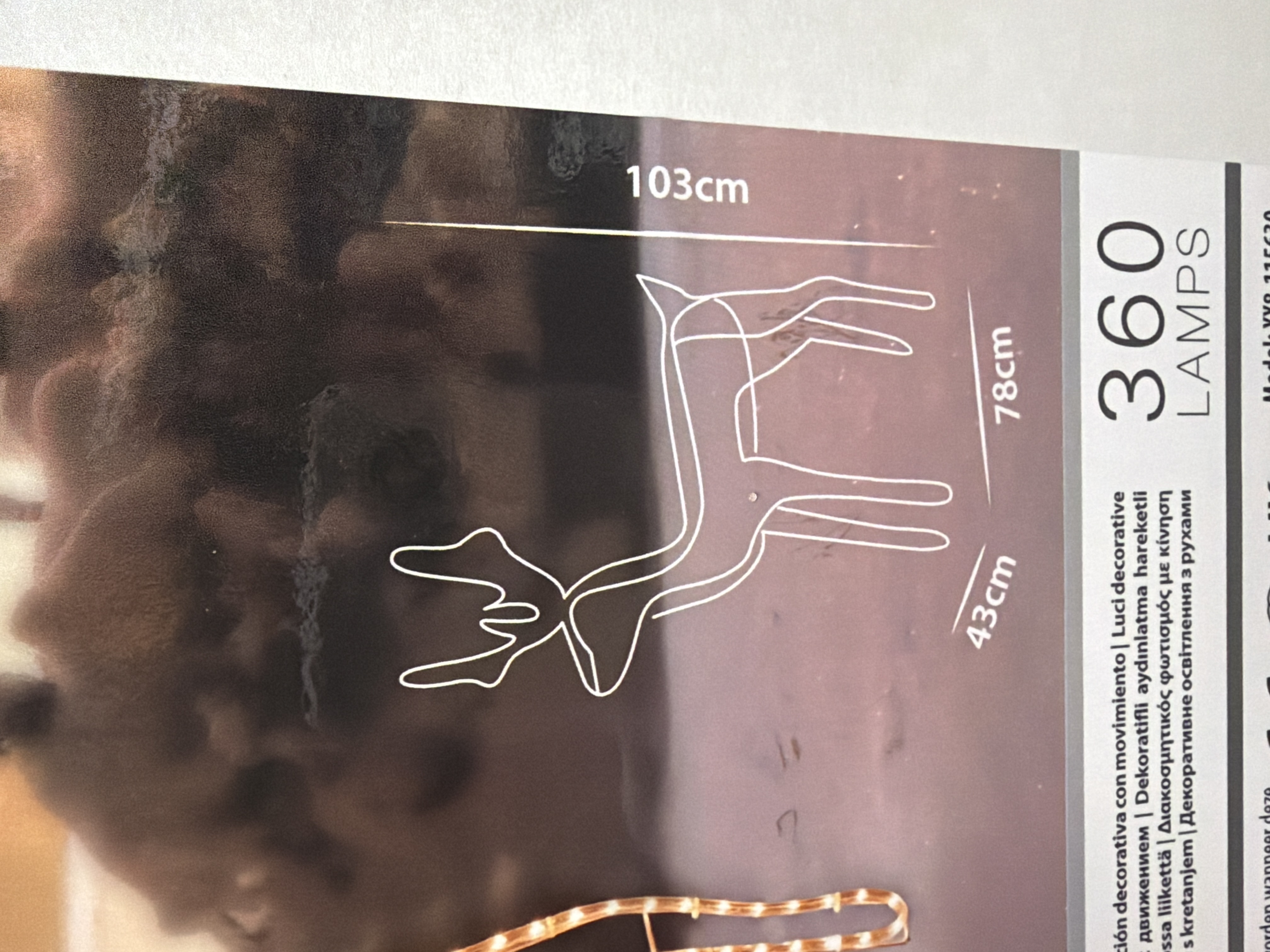 Christmas Lighting - Renne lumineux 130 cm — photo 2
