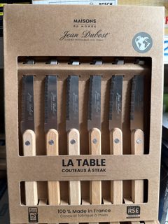 Coffret Couteaux (X6) En Inox Et Bois De Hêtre