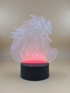 Lampe 3D manga à LED multicolore