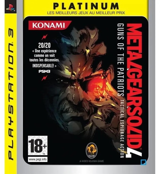 Metal Gear Solid 4 Guns of the Patriots Platinum PS3
