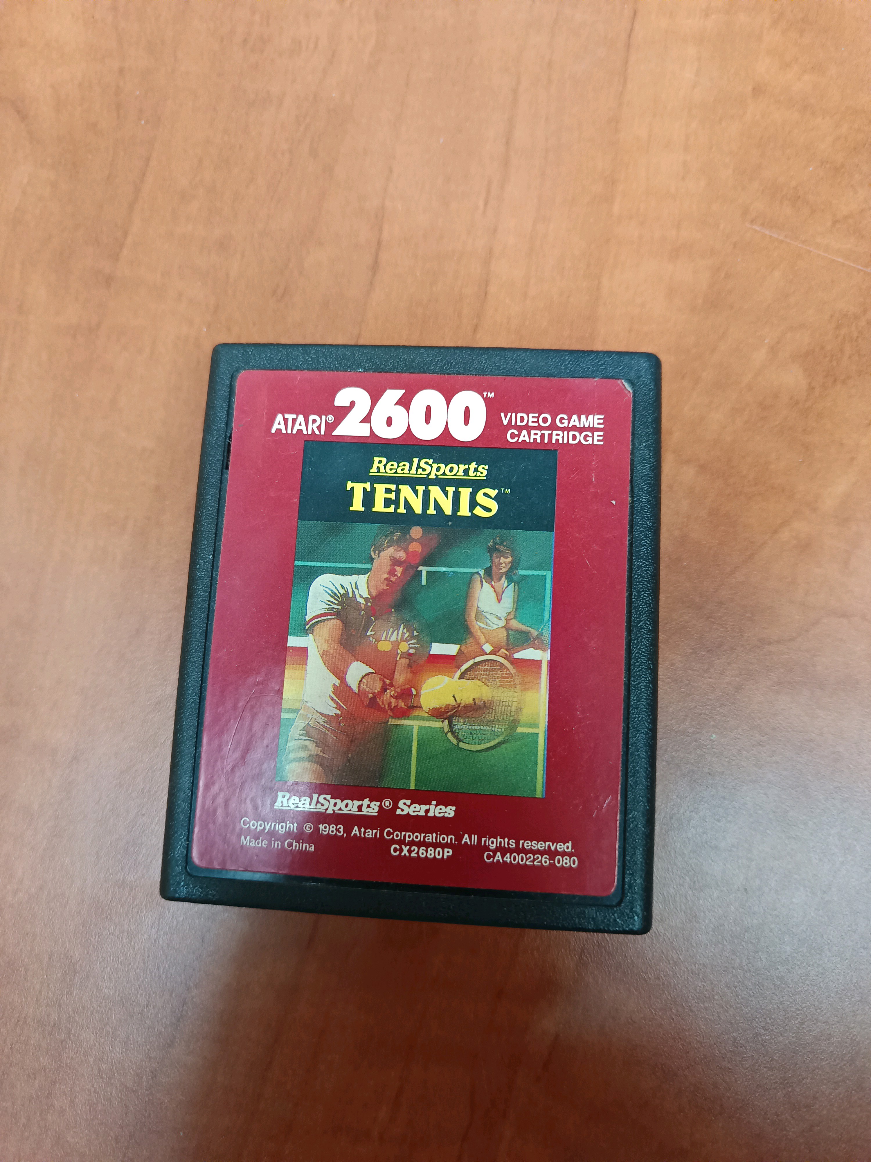 Atari 2600 - RealSports Tennis (cartouche de jeu)