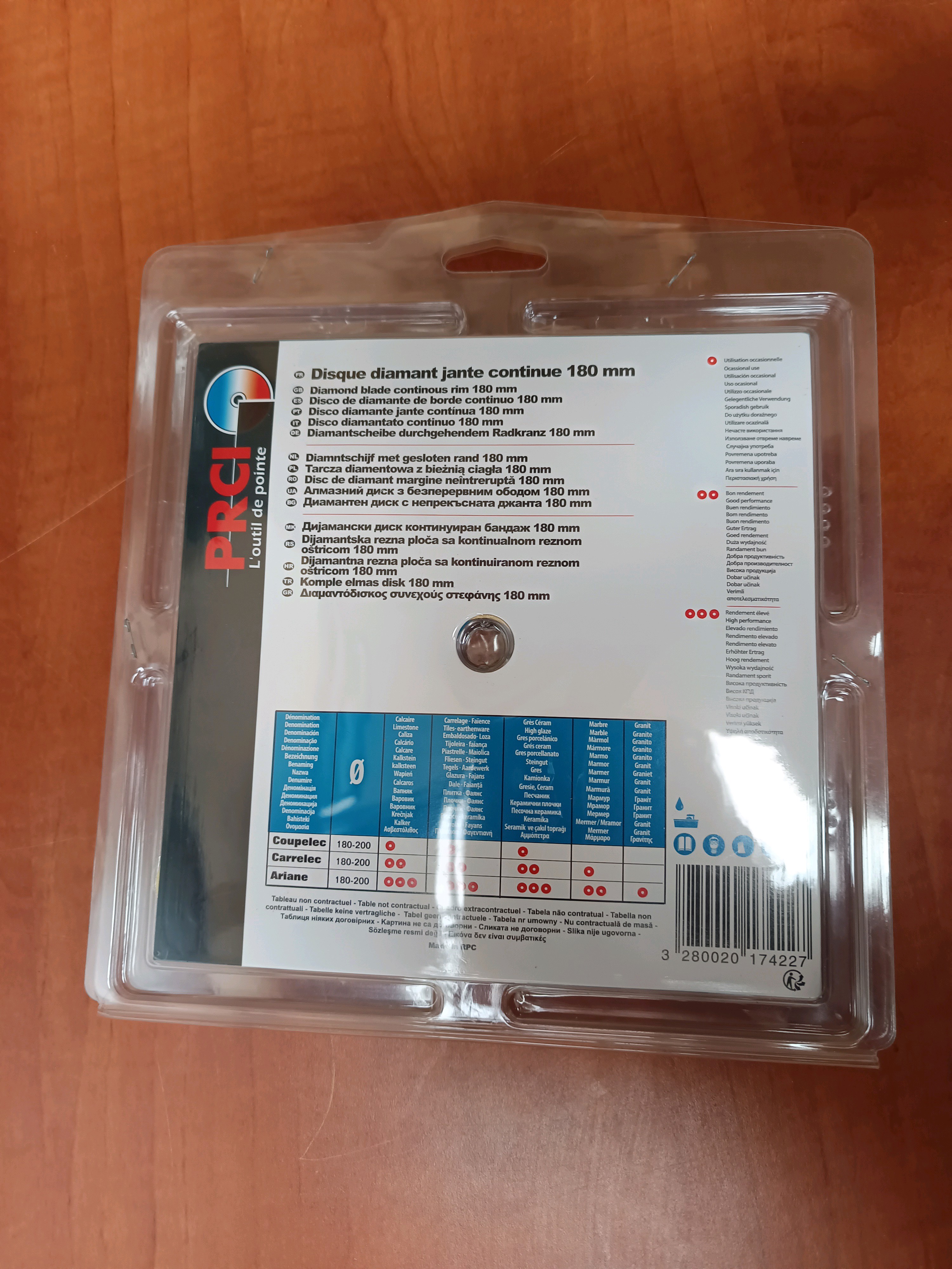 Disque diamant carrelec 180mm - alésage 30 / 25,4 / 22,2mm — photo 2