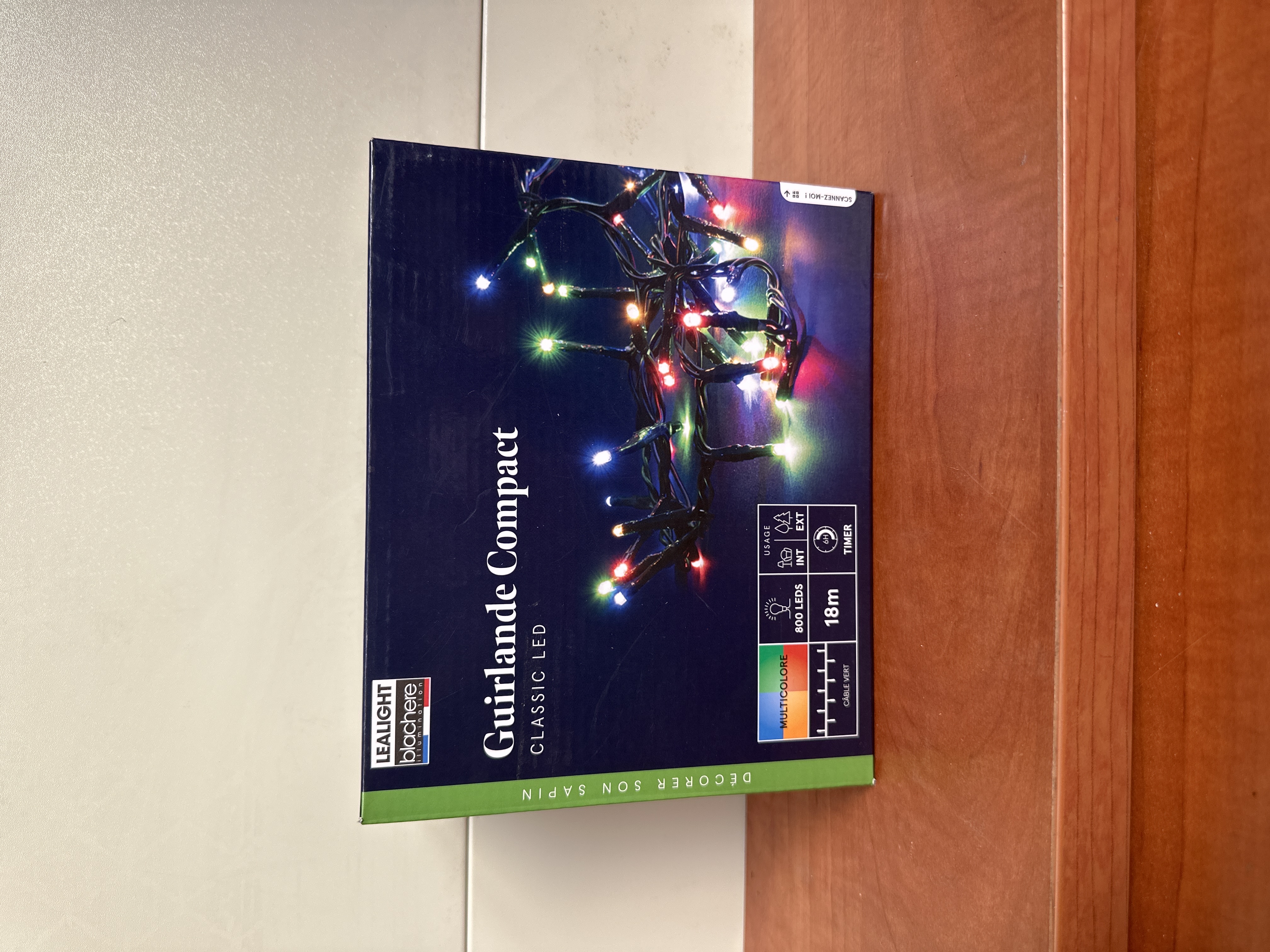 Guirlande Compact Classic LED multicolore extérieur 18 m