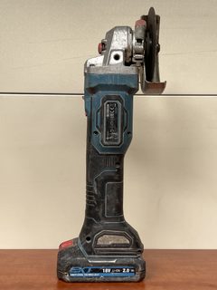 Meuleuse d’angle sans fil Erbauer EAG18-Li 18 V avec batterie 2 Ah