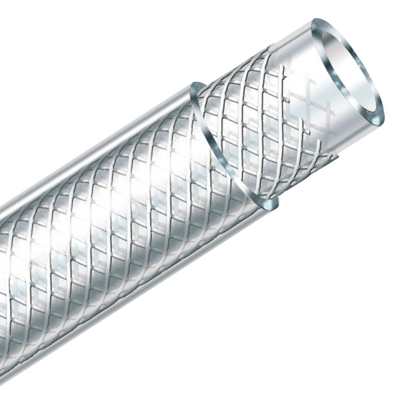 Tuyau transparent renforcé tressé – 35 m