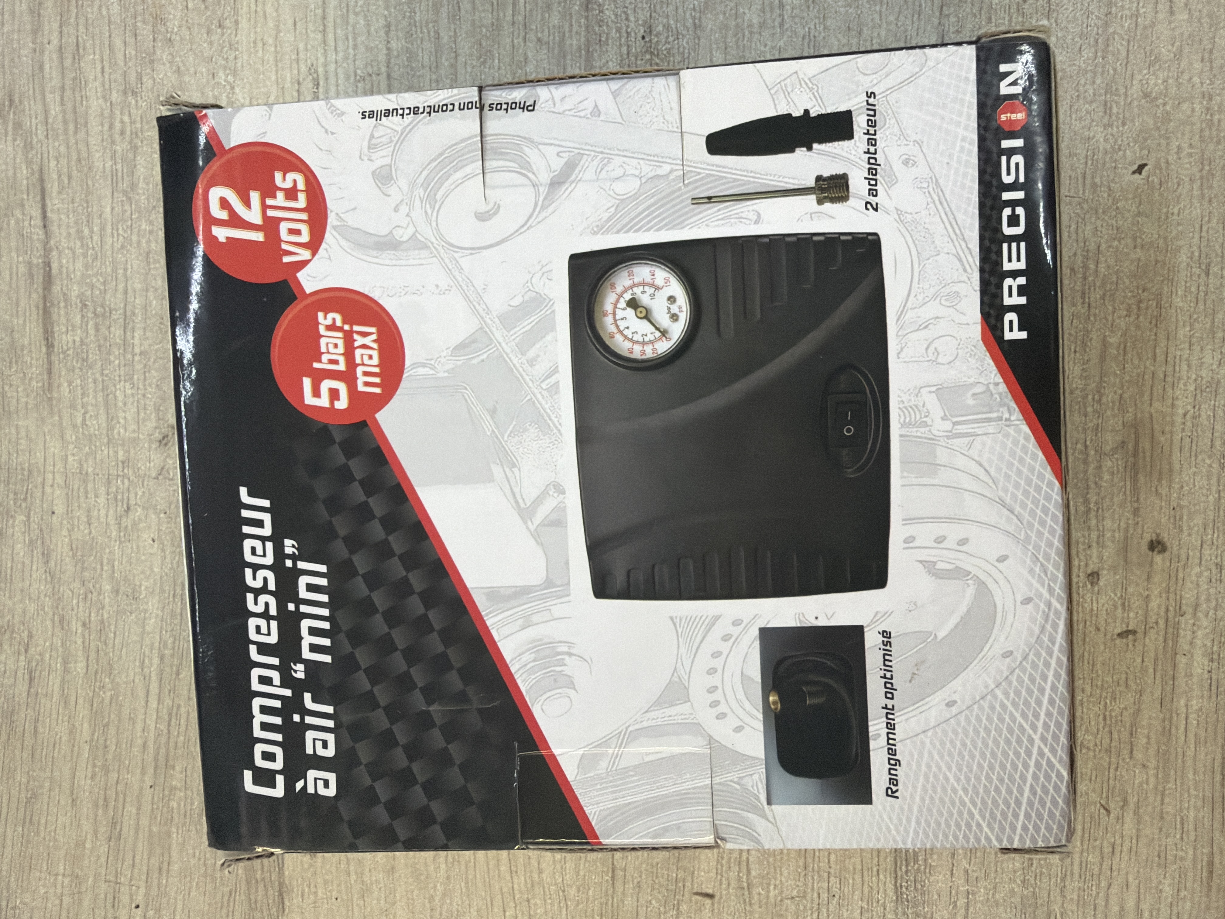 Compresseur à air mini 12V 5 bars Precision