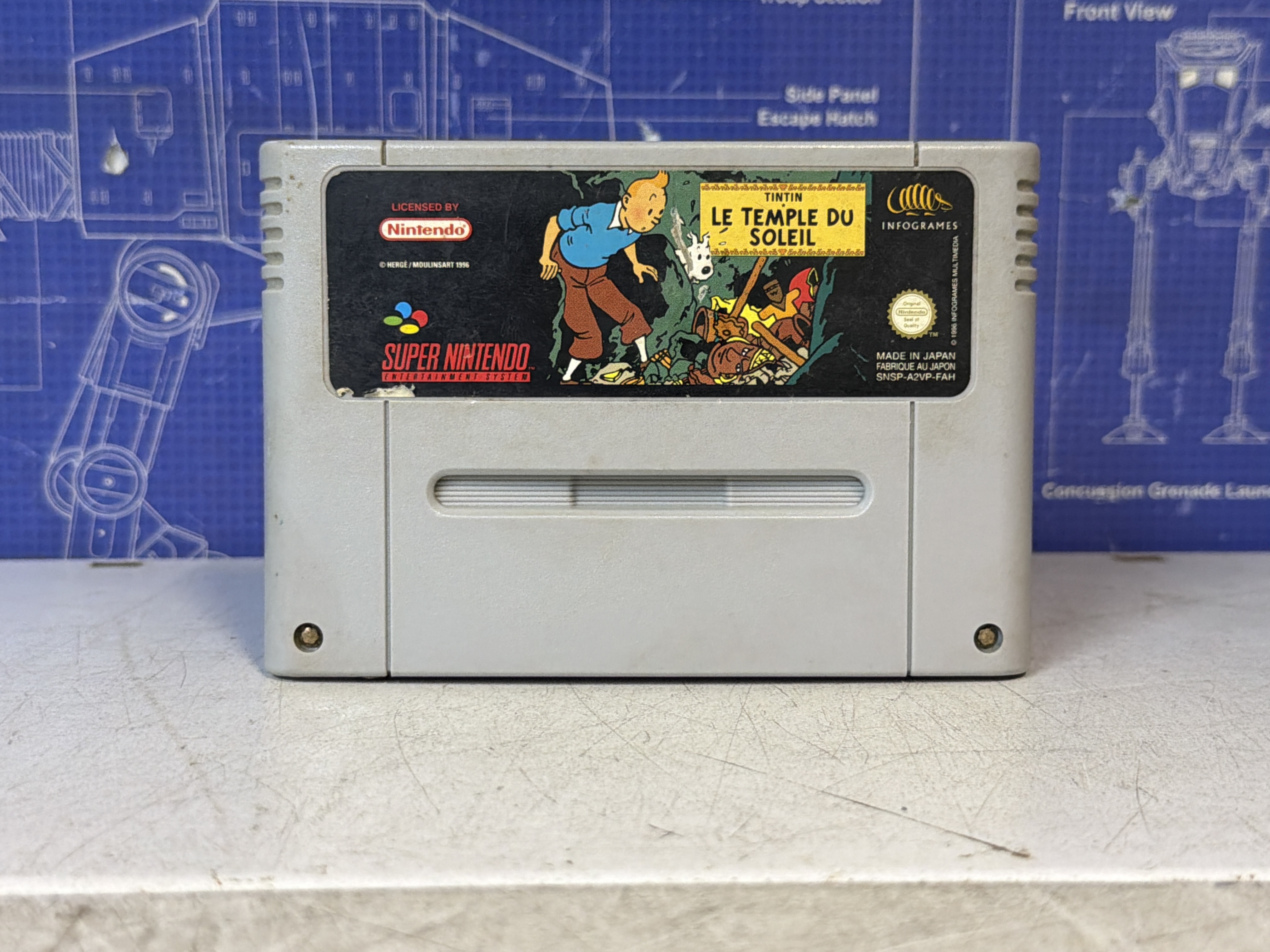 Tintin Le Temple du Soleil Super Nintendo SNES