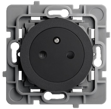 Debflex Casual Evo mécanisme prise 2P+T puit affleurant noir