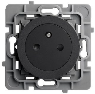 Debflex Casual Evo mécanisme prise 2P+T puit affleurant noir