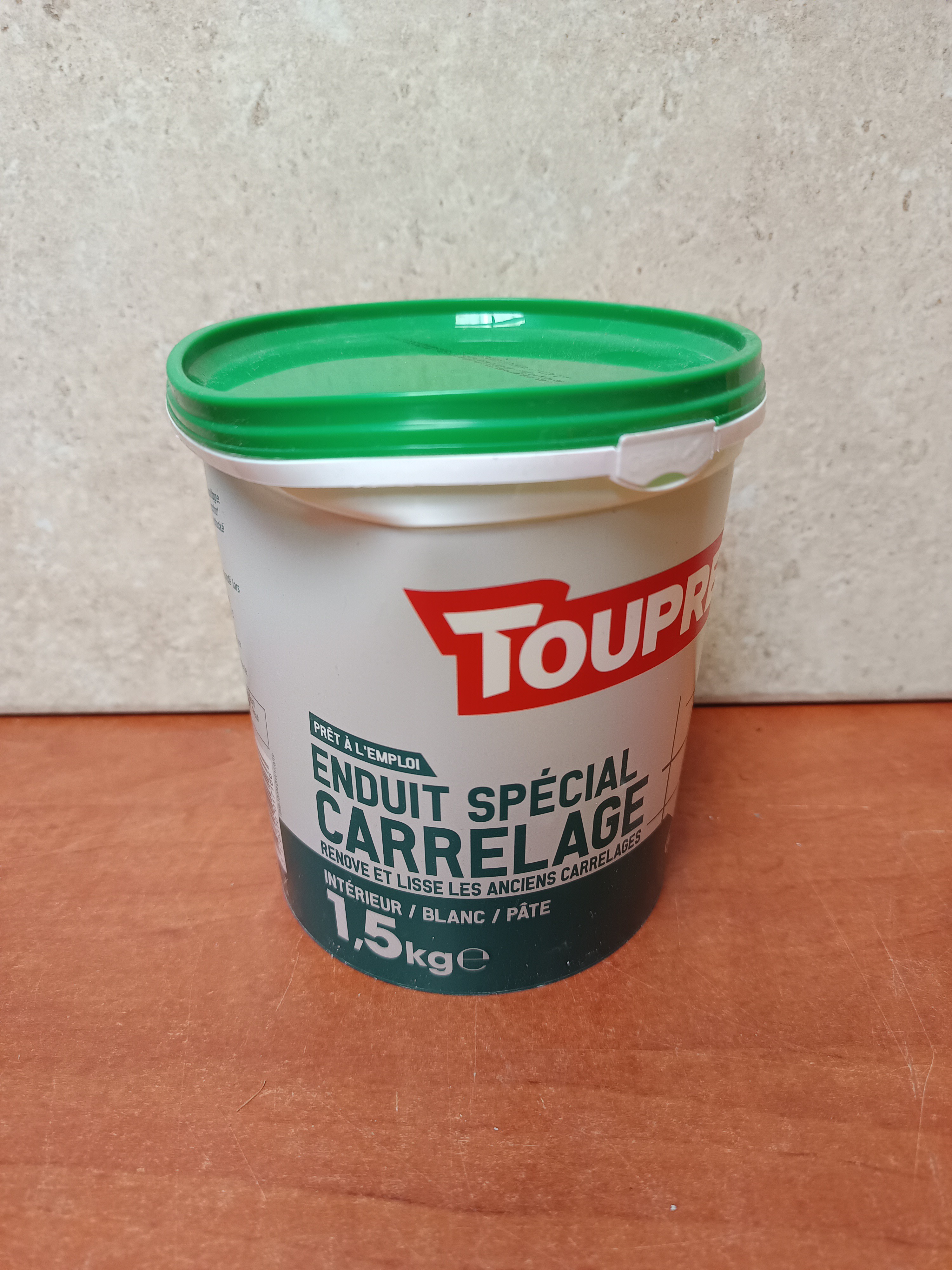Toupret Enduit spécial carrelage pâte 1,5 kg