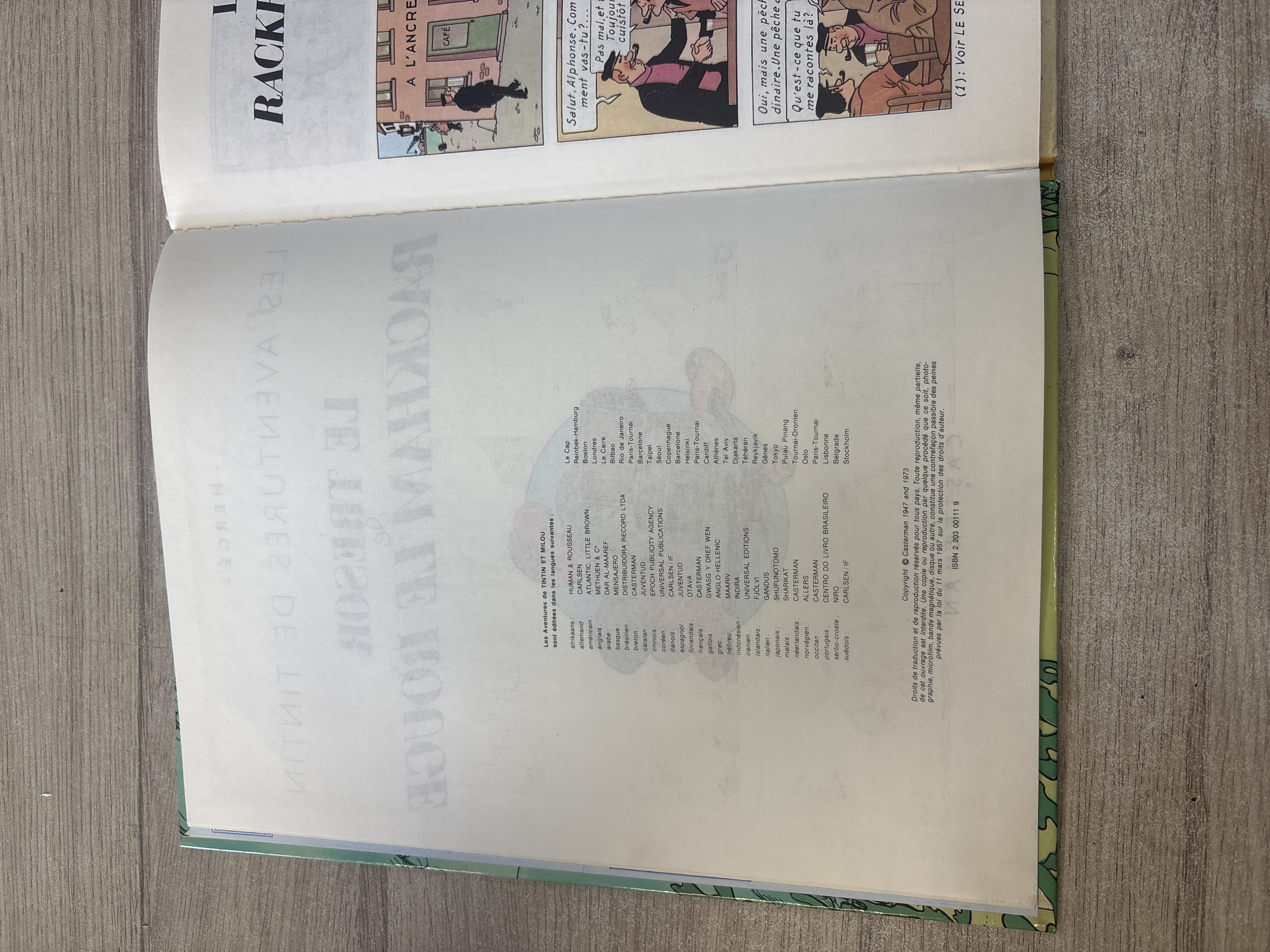 Hergé Les Aventures de Tintin L'Île Noire - Casterman — photo 2