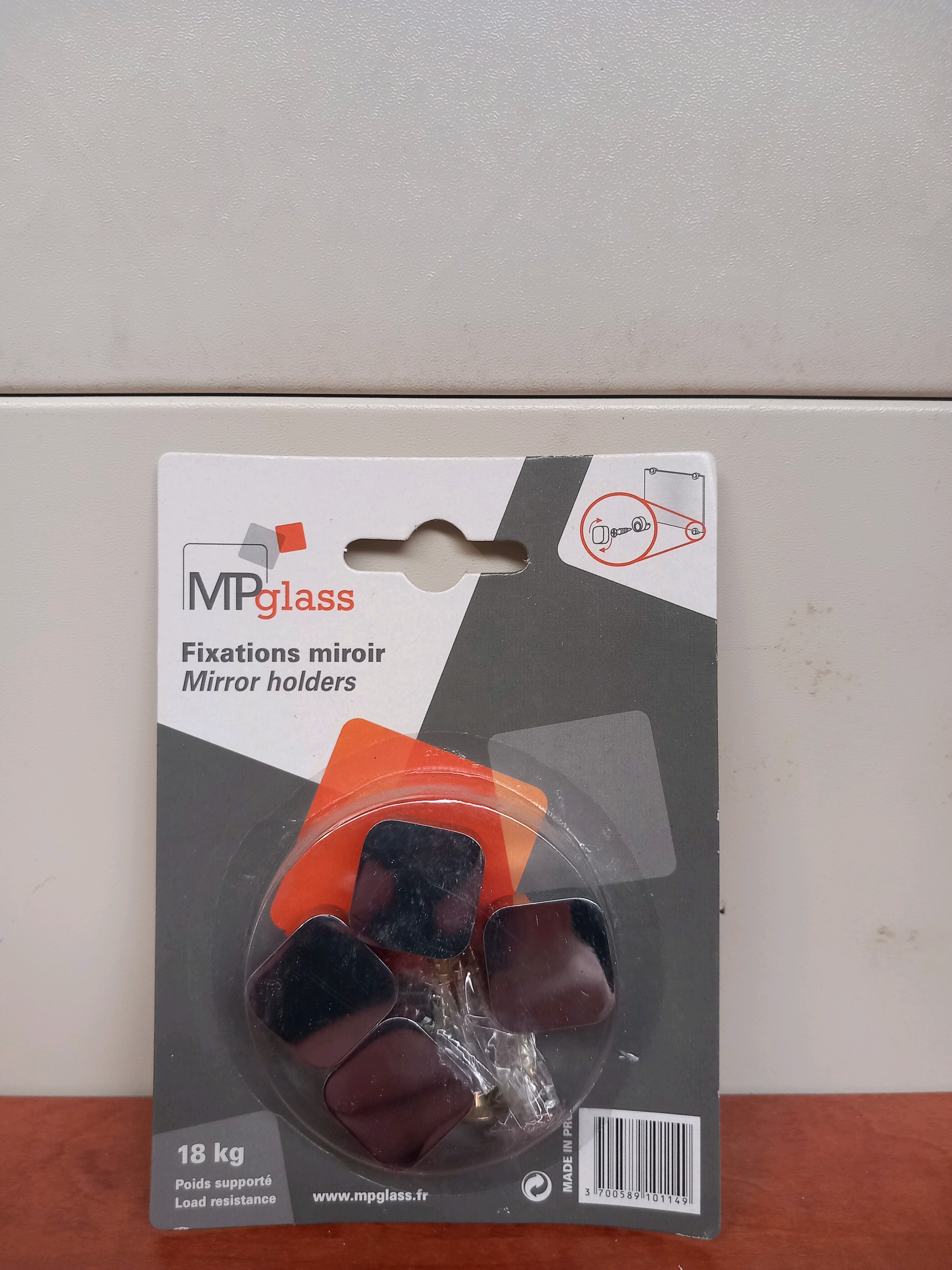 MPglass Fixations miroir 18 kg