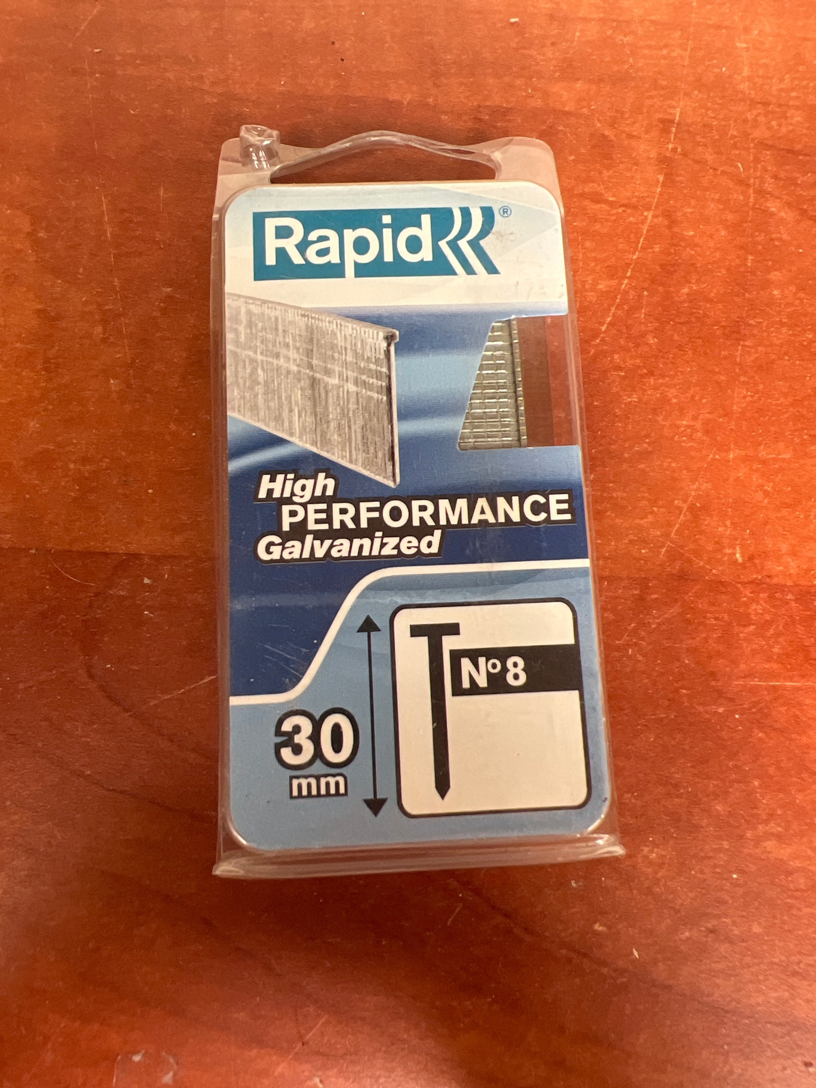 Clous en T Rapid N°8 30 mm galvanisés High Performance