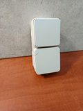 DEBFLEX Cyklone IP55 duo va-et-vient + prise avec terre — photo 1