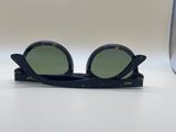 Lunettes de soleil rondes - monture écaille, verres verts — photo 2