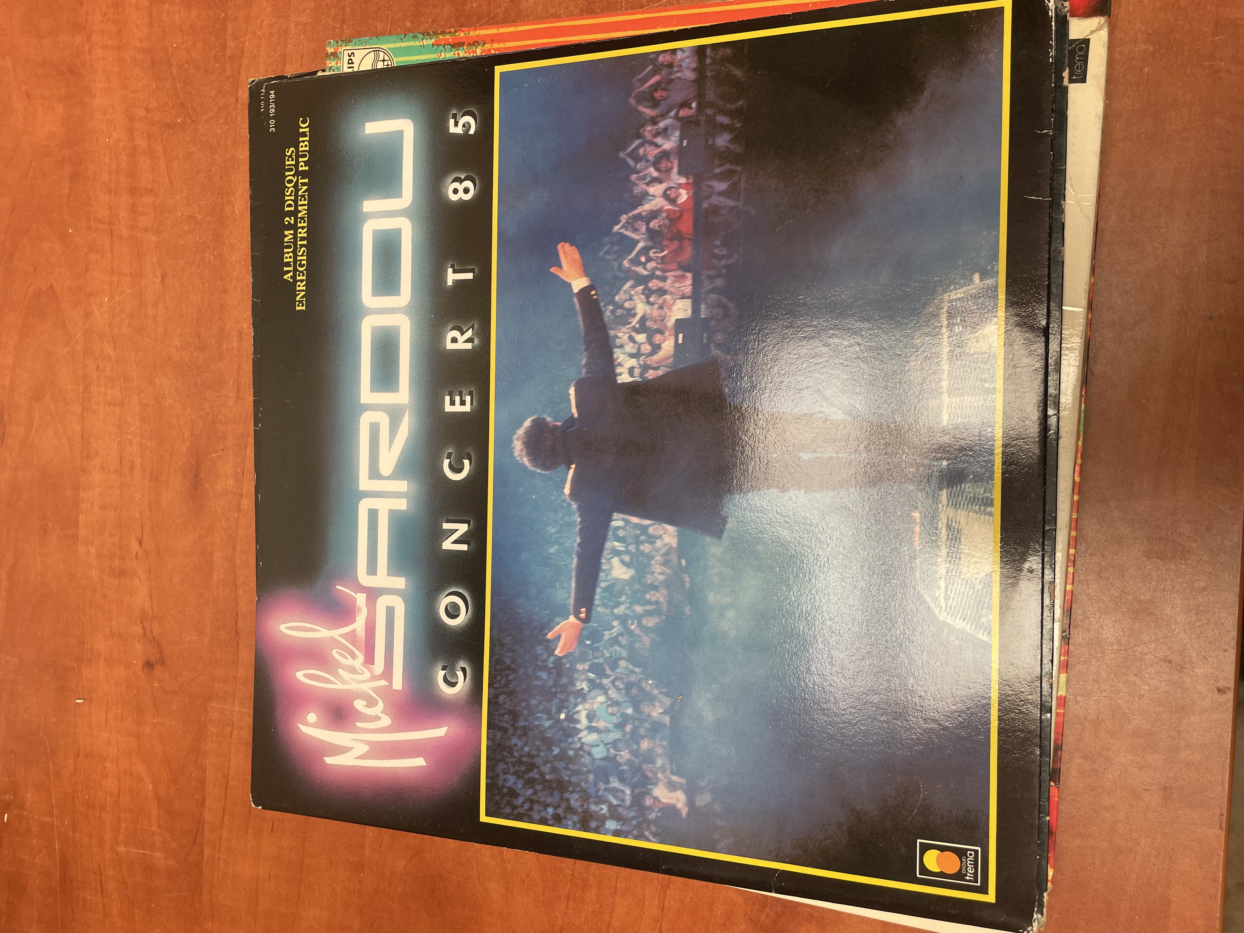 Vinyle Michel Sardou Concert 85 album 2 disques