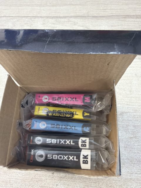 Lot de 5 cartouches d'encre 58IXXL noir et couleur