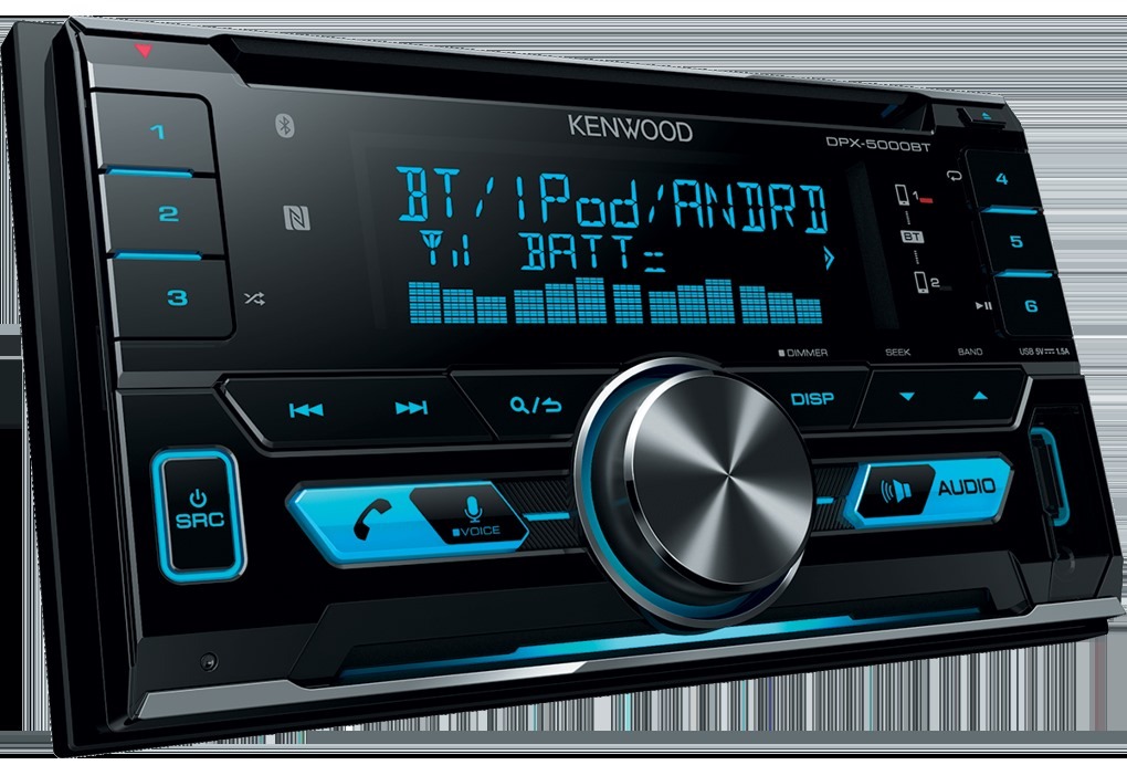 Autoradio 2 DIN Kenwood DPX-5000BT Bluetooth USB CD