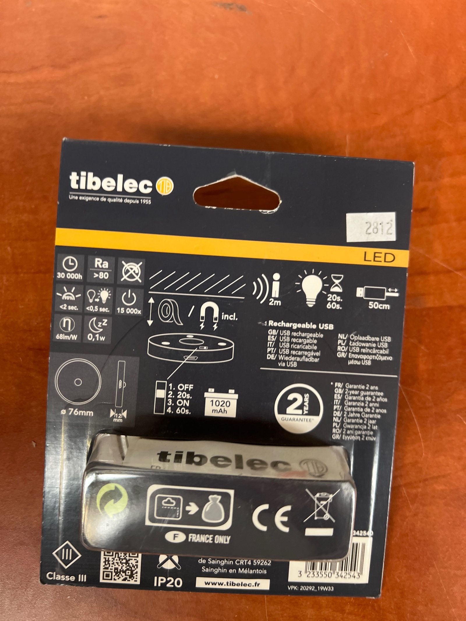 Tibelec Brema lampe LED rechargeable USB 55 lm 4000K — photo 2
