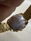 Montre Festina F20267/2 chronographe cadran bleu bracelet métal doré — photo 2