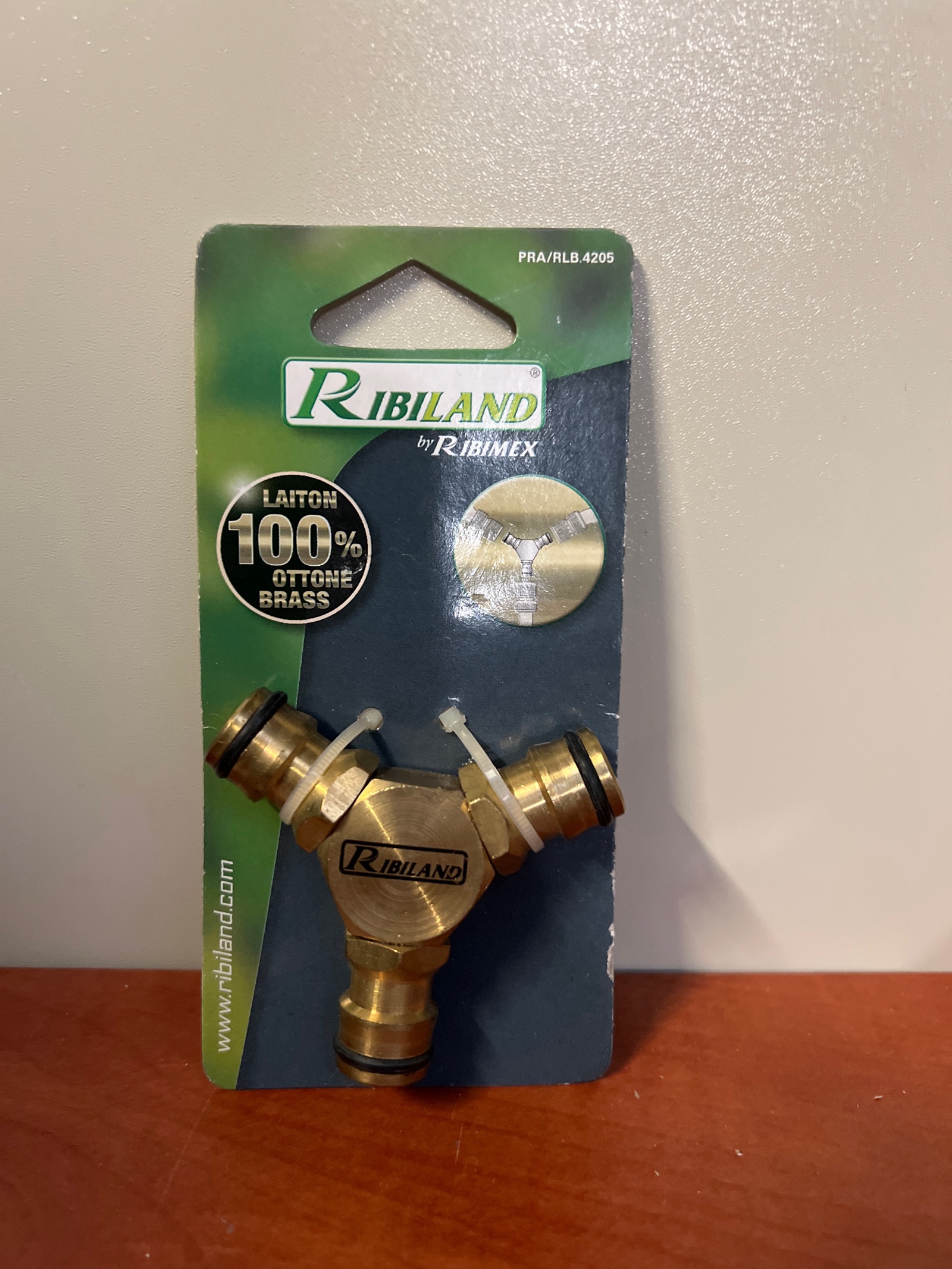 Ribiland by Ribimex PRA/TLB 4205 - raccord en Y en laiton 100%