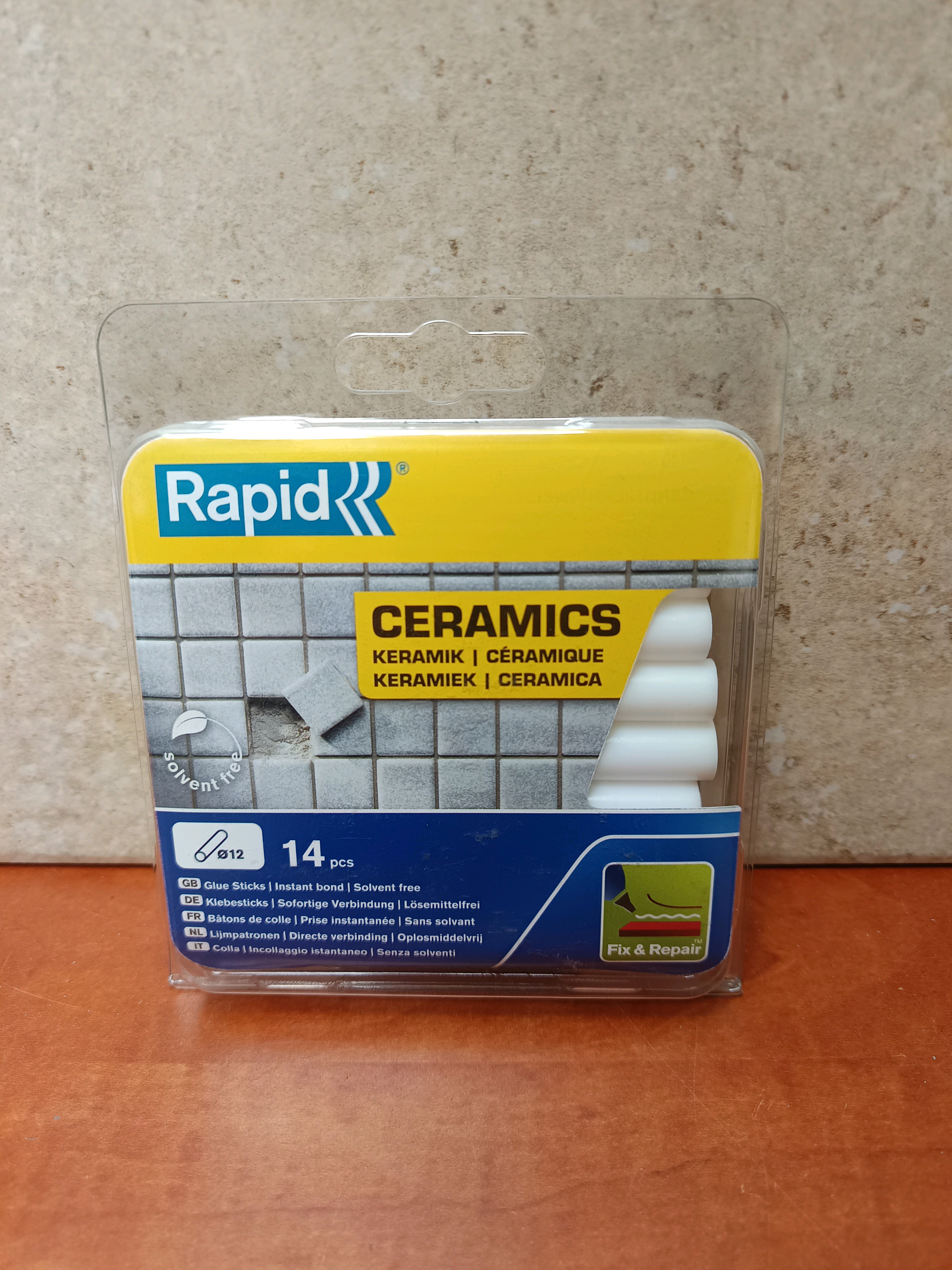 Rapid Ceramics bâtons de colle 12 mm - 14 pièces