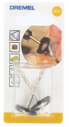 Dremel 403 brosse 19 mm pour outil rotatif x2
