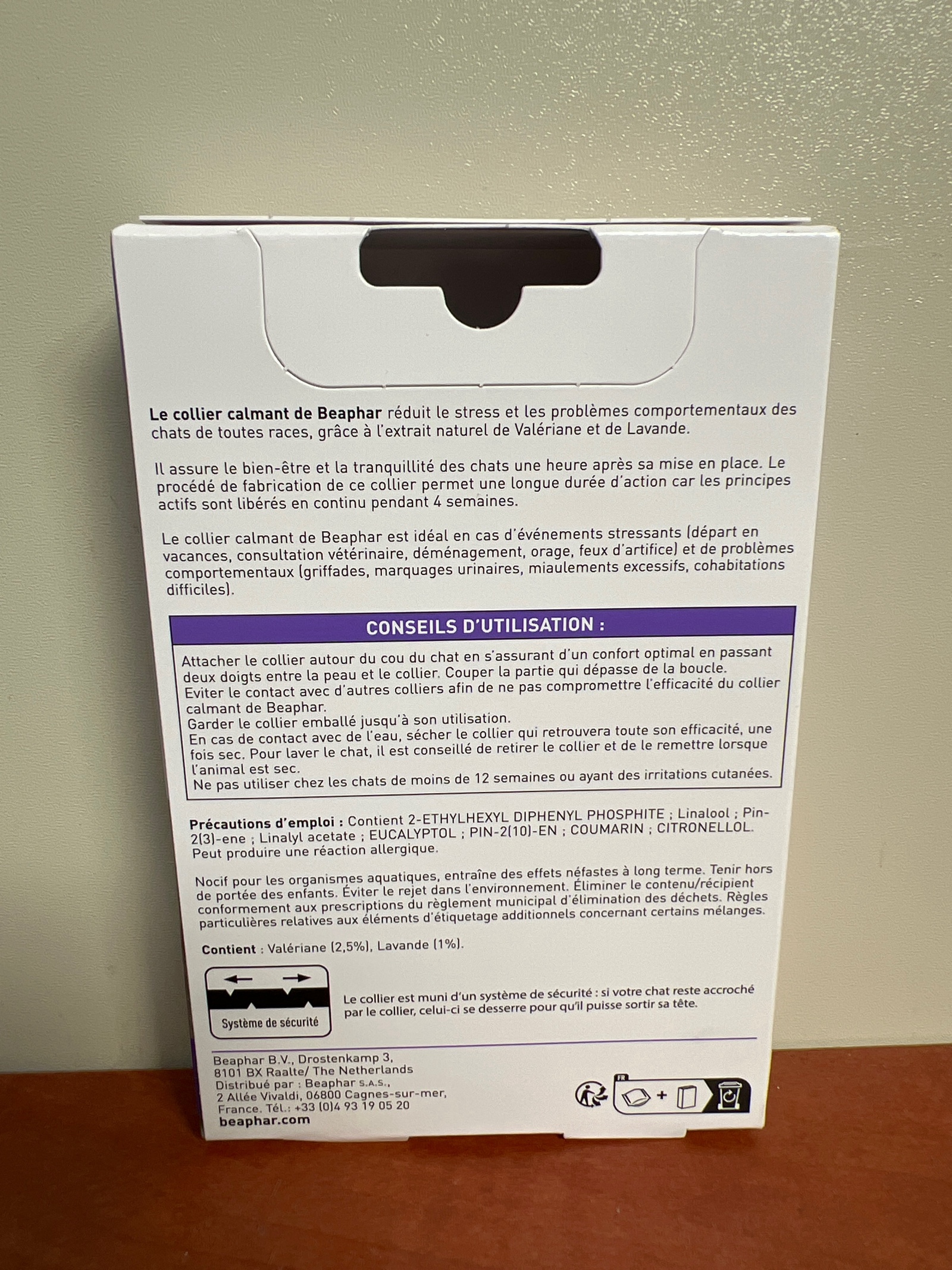 beaphar Collier Calmant 35 cm – 4 semaines (valériane) — photo 2