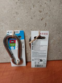 Mousqueton 20 kN en métal (grand format)