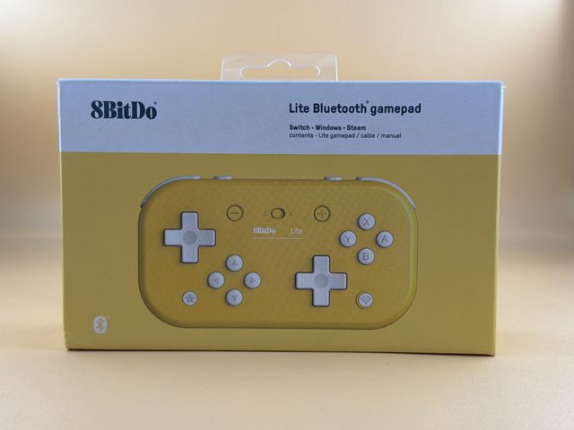 Manette Bluetooth 8BitDo Lite jaune pour Nintendo Switch et PC