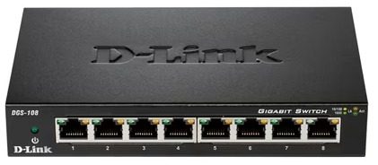 Switch D-Link DGS-108 8 ports Gigabit Ethernet