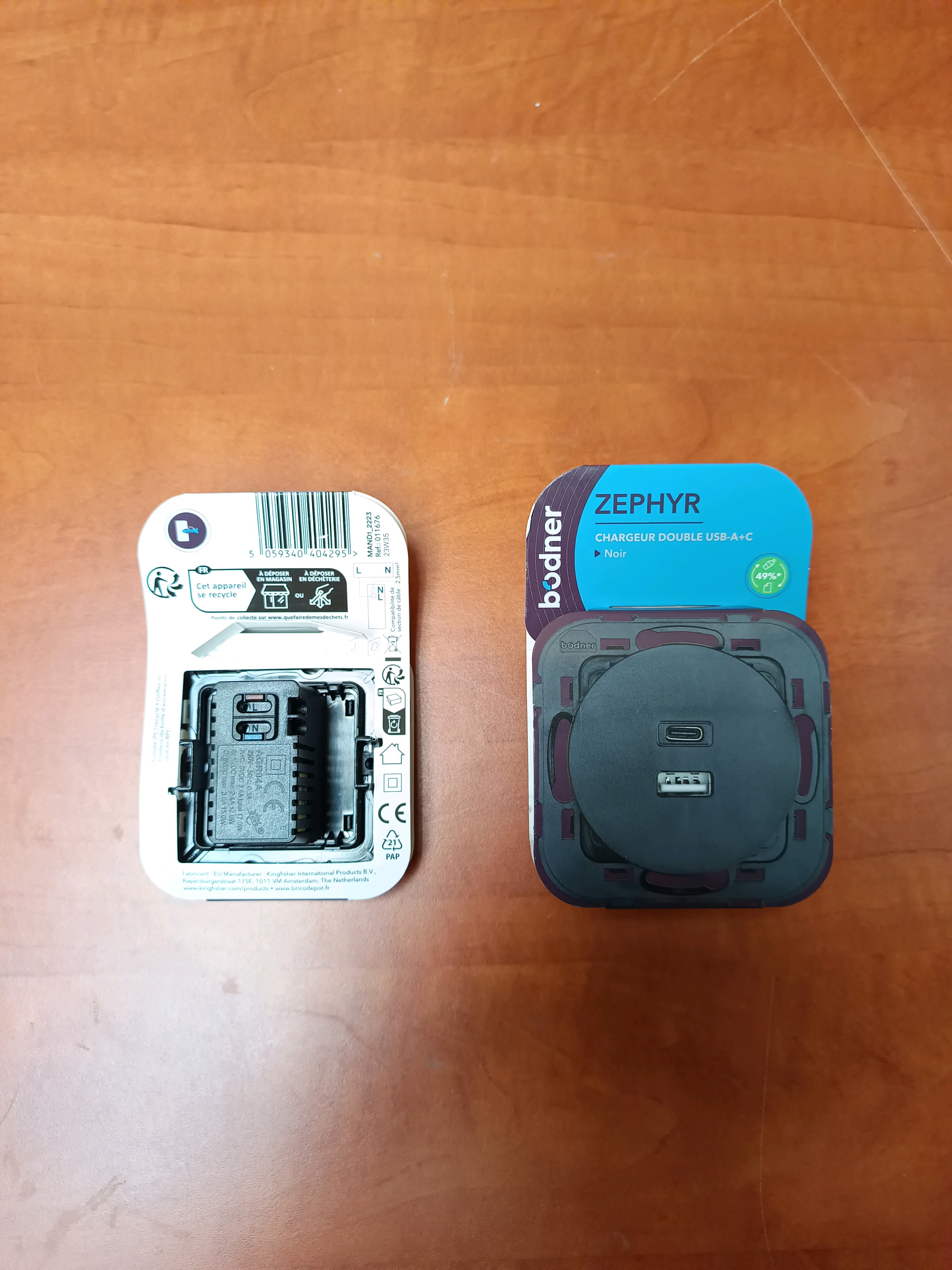 Bodner ZEPHYR chargeur double USB-A/USB-C
