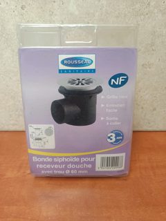Rousseau Sanitaire Bonde siphoïde pour receveur de douche Ø 60 mm