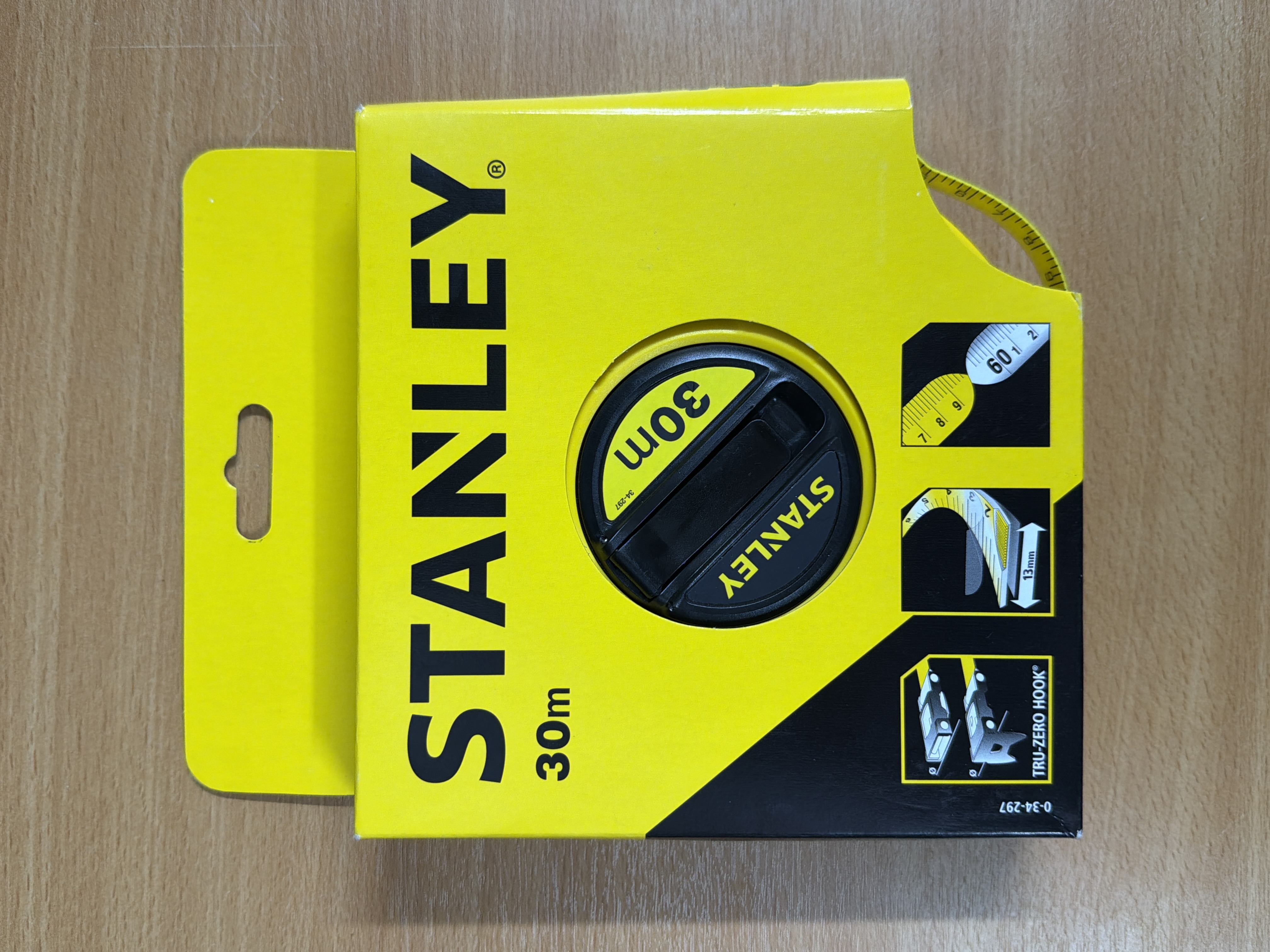 Décamètre Stanley 0-34-297 ruban fibre de verre 30 m