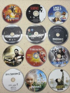 Lot de 12 DVD et Blu-ray films