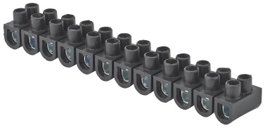 Barrette de connexion DEBFLEX 25 mm² noir 12 bornes